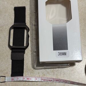 NWT Dark Brown Stainless Steel Mesh Apple Watch Band 38mm